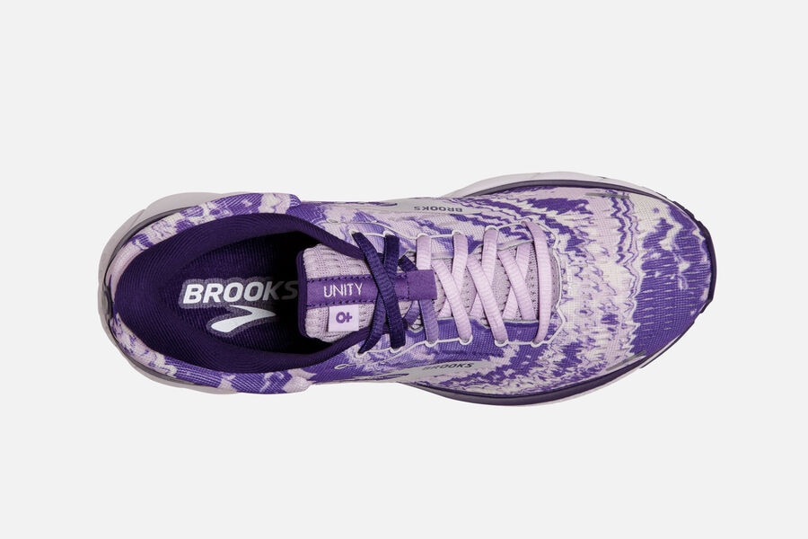 Brooks Ghost 13 Road Running Shoes - Womens - Purple/Silver/Black - OL0863429